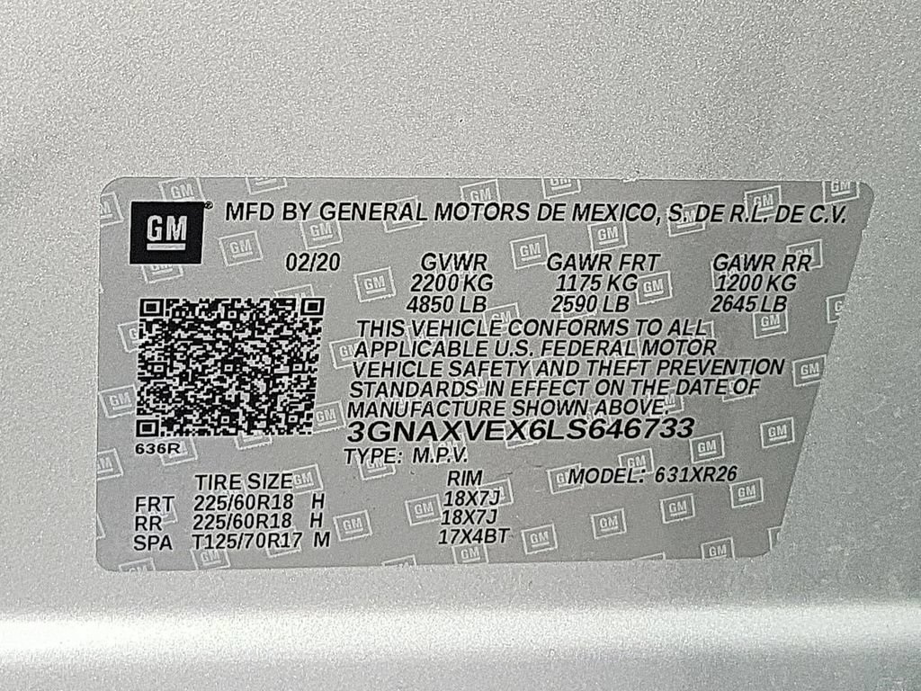 Used 2020 Chevrolet Equinox LT AWD/4WD image 39