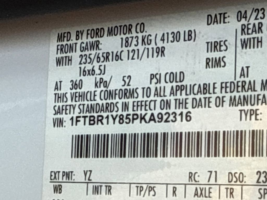 Certified 2023 Ford Transit 250 Low Roof w/ Exterior Upgrade Package image 26