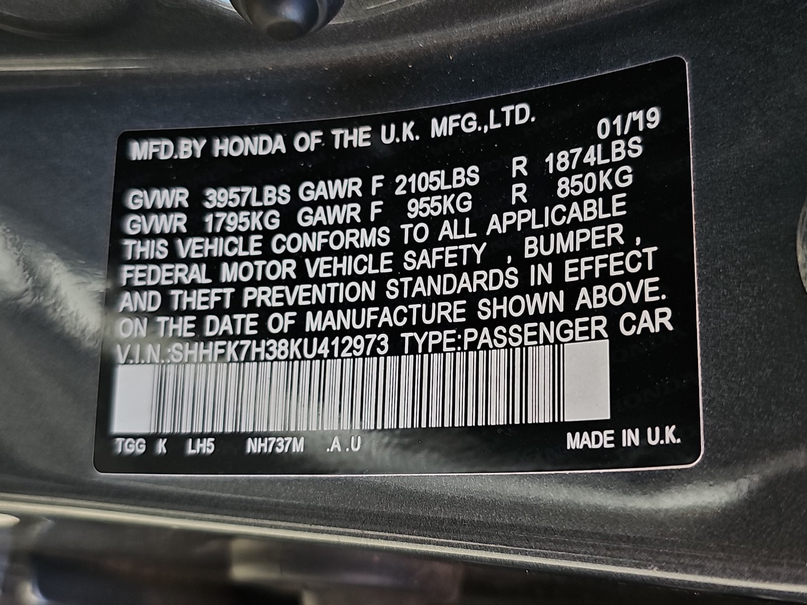 Used 2019 Honda Civic LX image 11