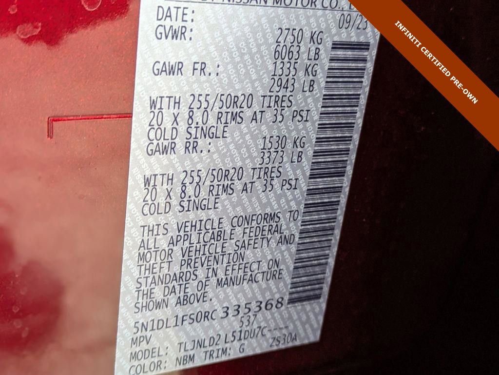 Certified 2024 INFINITI QX60 Luxe image 30