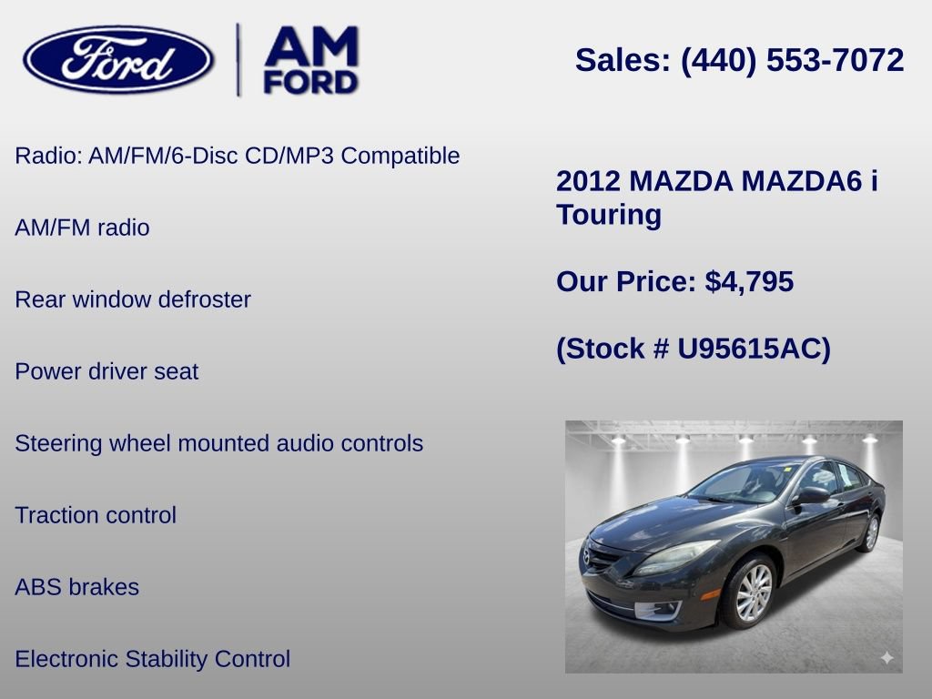 Used 2012 MAZDA MAZDA6 i Touring FWD image 6