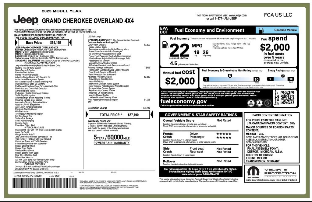 Certified 2023 Jeep Grand Cherokee Overland w/ Adv Protech Group III AWD/4WD video 2