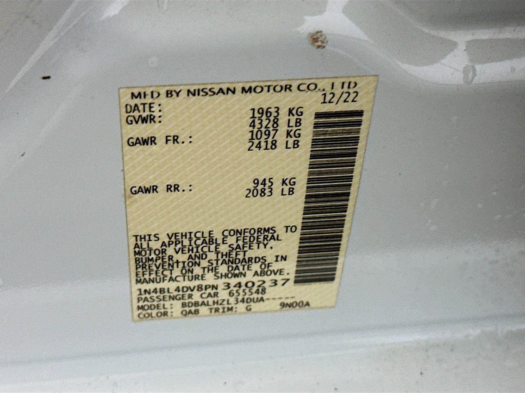 Used 2023 Nissan Altima 2.5 SV image 12