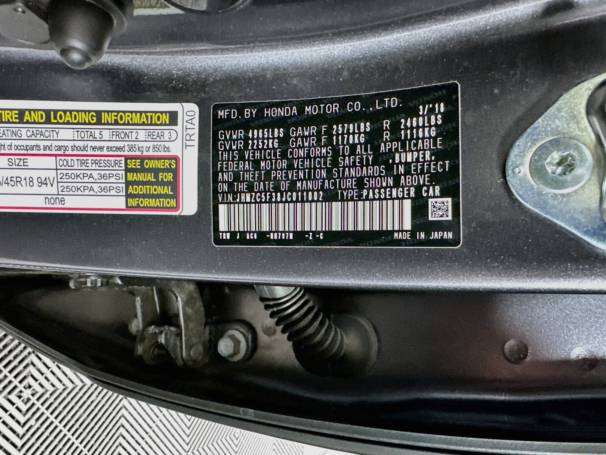 Used 2018 Honda Clarity Touring image 12