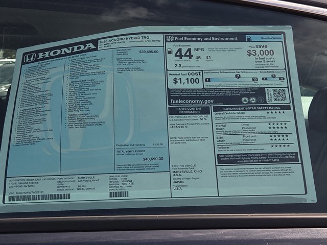 New 2026 Honda Accord Touring image 18