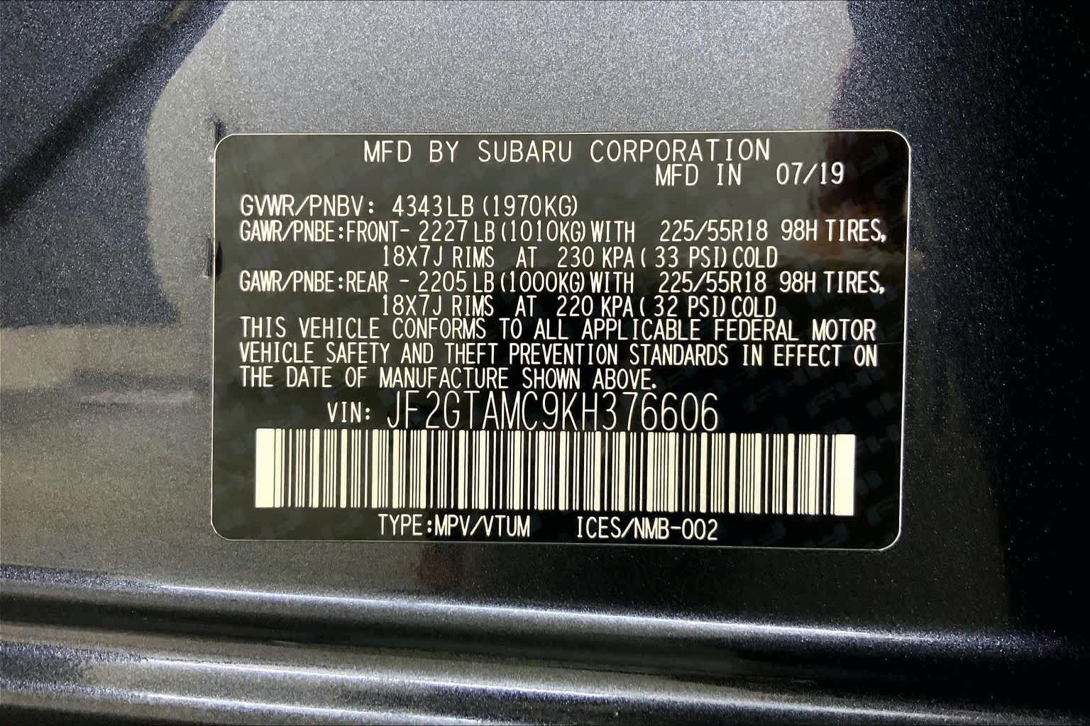 Used 2019 Subaru Crosstrek 2.0i Limited AWD/4WD image 36