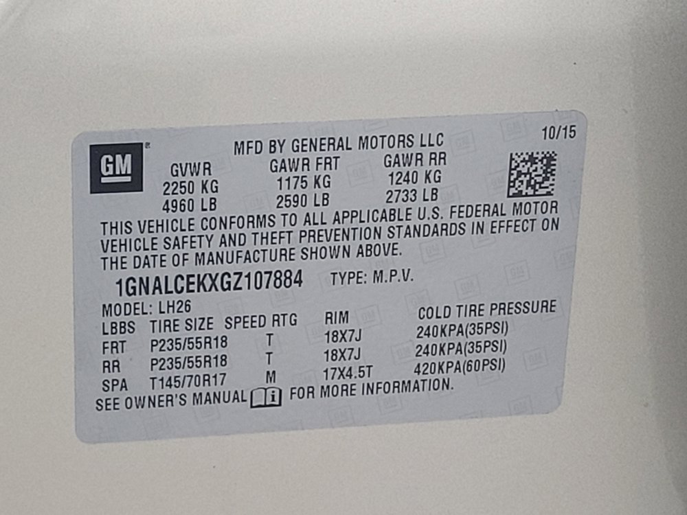 Used 2016 Chevrolet Equinox LT w/ Convenience Package image 33