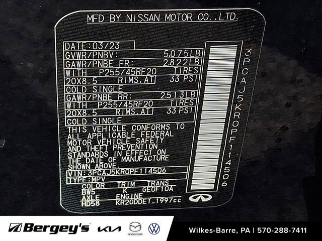 Used 2023 INFINITI QX55 Essential image 29