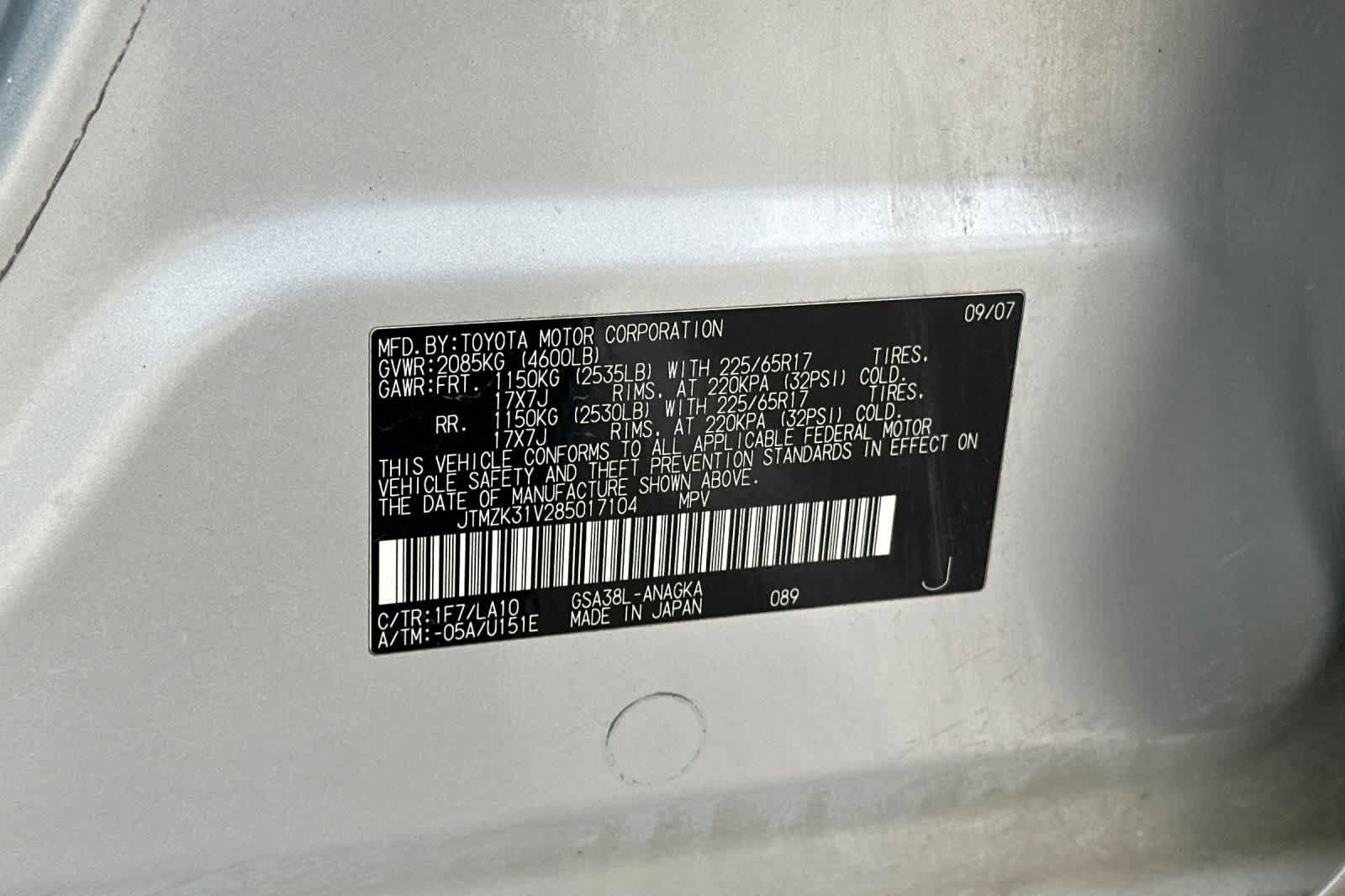 Used 2008 Toyota RAV4 Limited FWD image 35