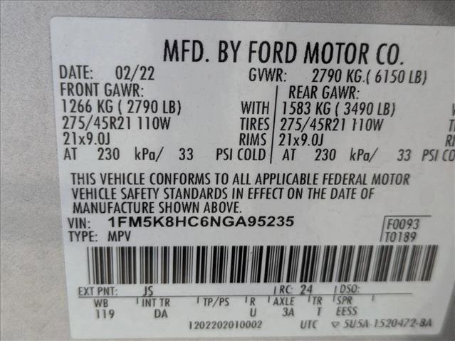 Used 2022 Ford Explorer Platinum w/ Equipment Group 601A image 25