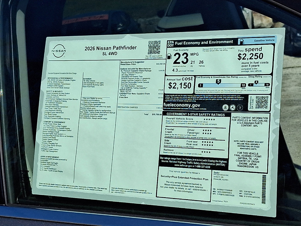 New 2026 Nissan Pathfinder SL AWD/4WD image 11