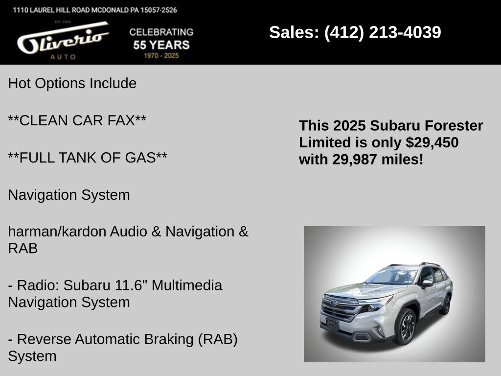 Used 2025 Subaru Forester Limited AWD/4WD image 5
