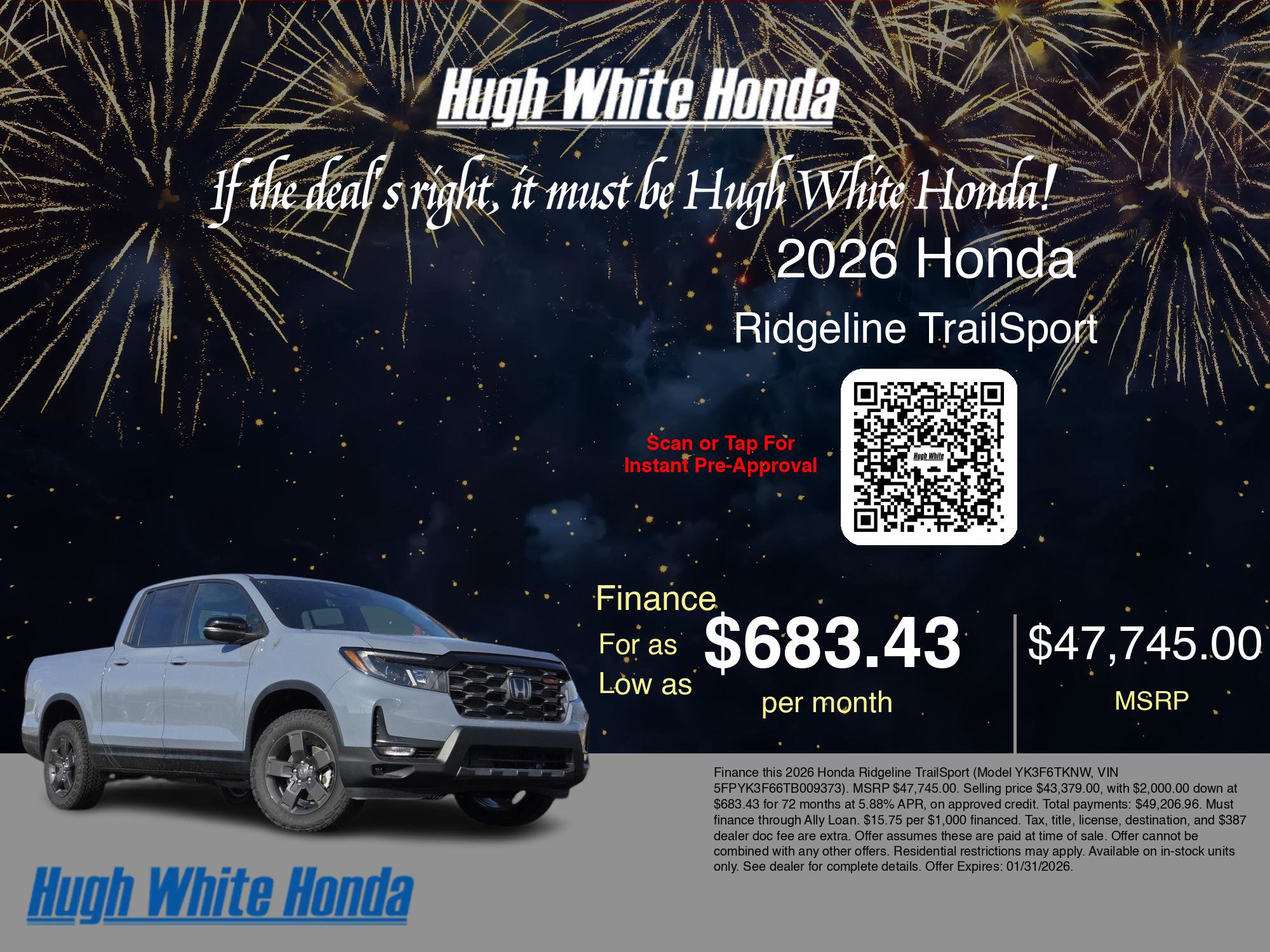 New 2026 Honda Ridgeline TrailSport image 7