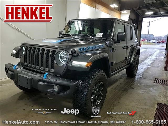 Used 2021 Jeep Wrangler Unlimited Rubicon 4xe w/ Steel Bumper Group AWD/4WD image 1