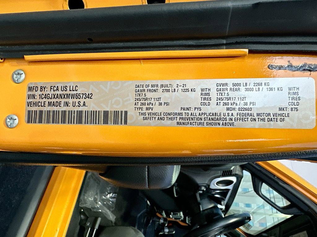 Used 2021 Jeep Wrangler Islander image 39