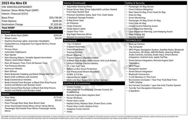 Certified 2023 Kia Niro EX FWD image 19