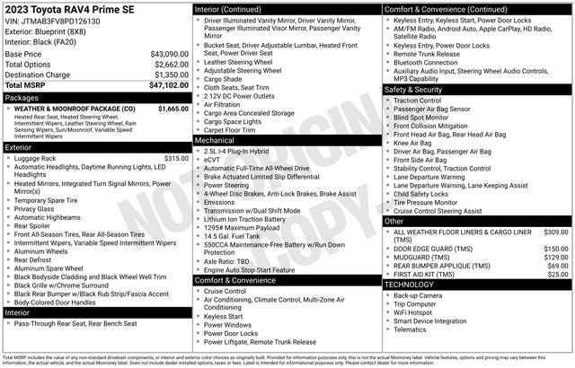 Used 2023 Toyota RAV4 SE w/ Weather & Moonroof Package AWD/4WD image 29