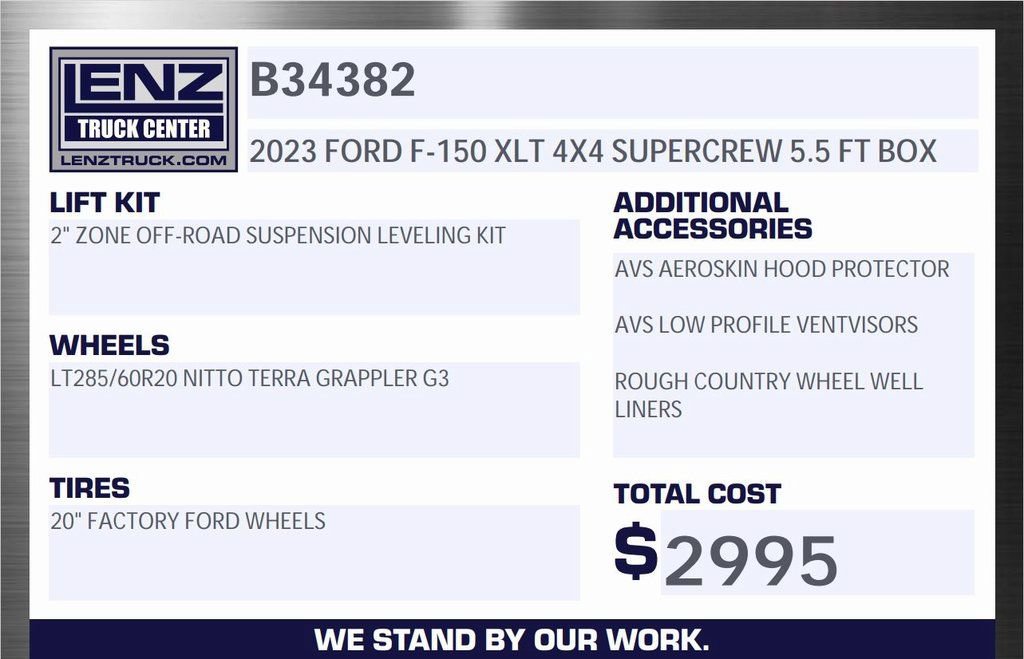 Used 2023 Ford F150 XLT w/ Equipment Group 302A High AWD/4WD image 2