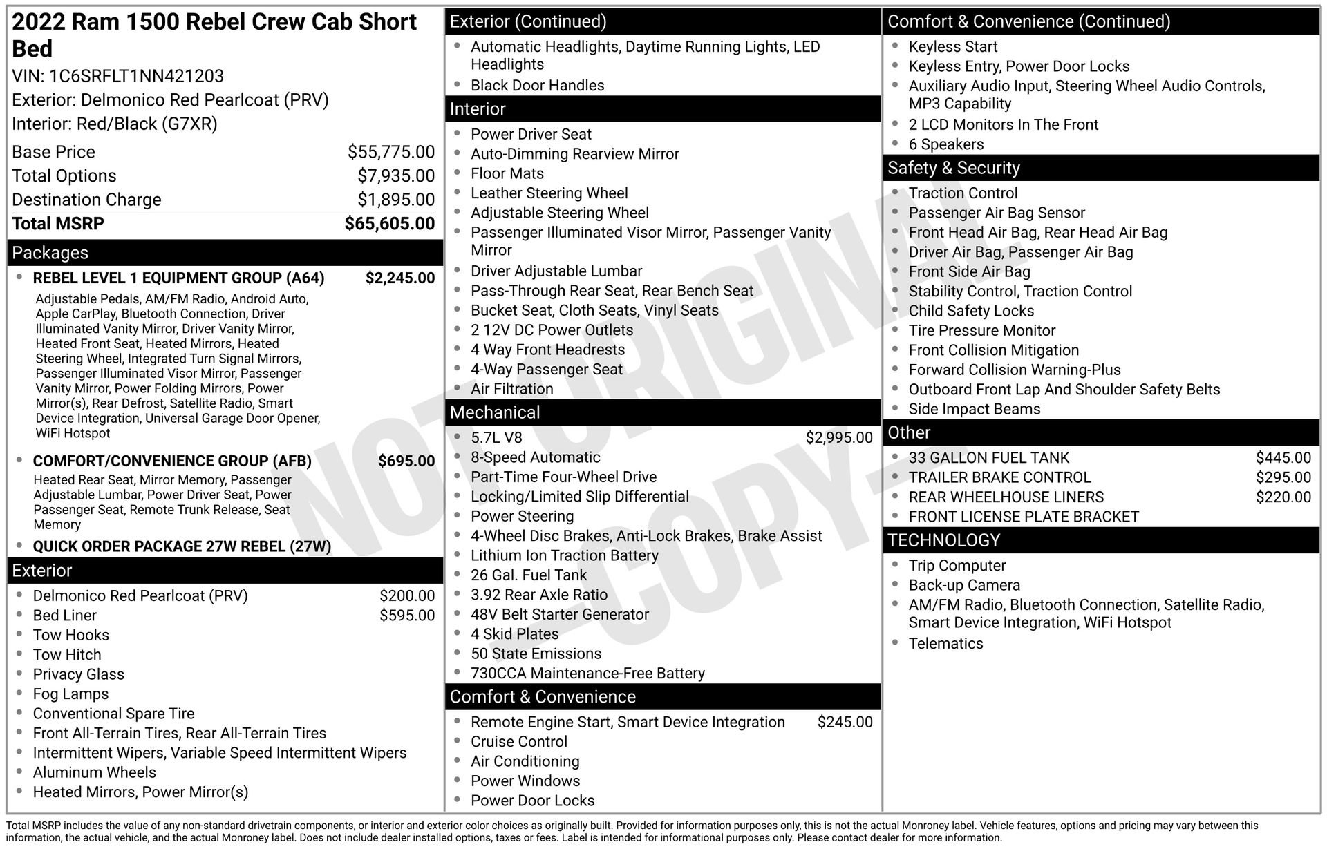 Used 2022 RAM 1500 Rebel w/ Rebel Level 1 Equipment Group AWD/4WD image 3