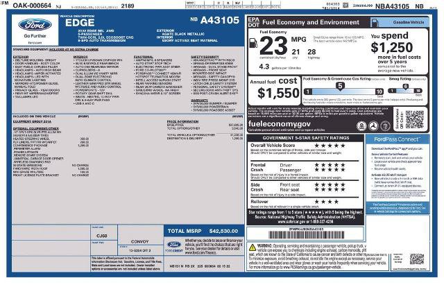 Certified 2022 Ford Edge SEL w/ Convenience Package AWD/4WD image 9