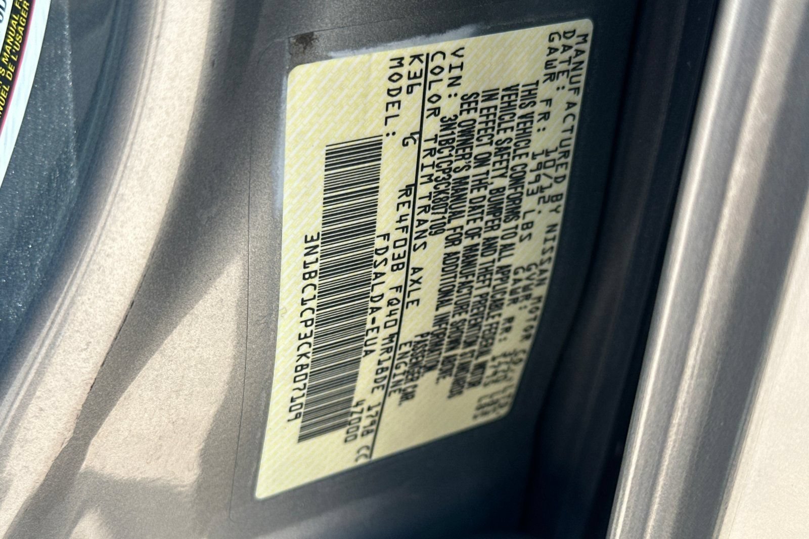 Used 2012 Nissan Versa 1.8 S FWD image 33