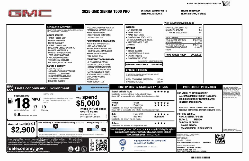 New 2025 GMC Sierra 1500 Pro w/ Trailering Package image 4