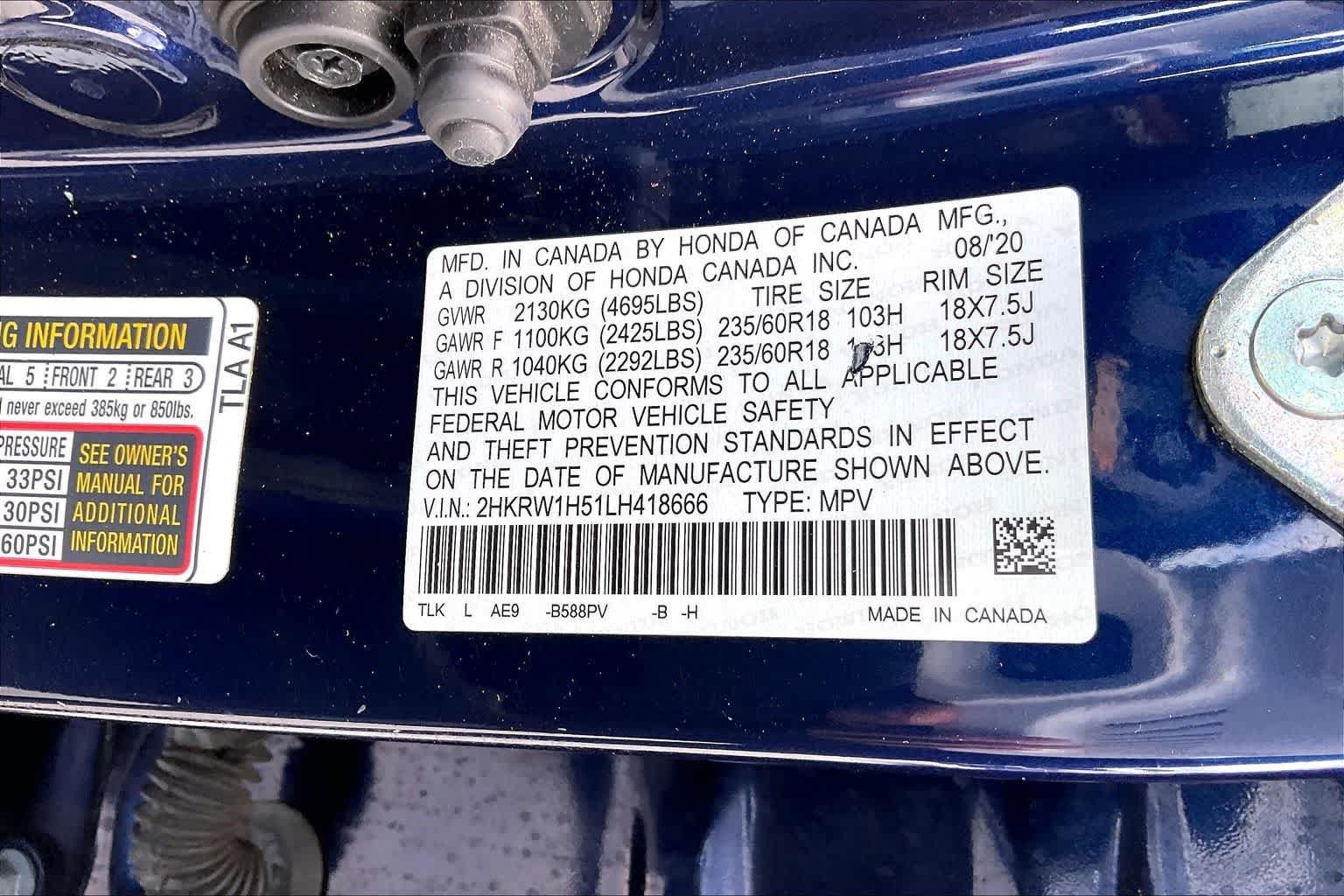 Used 2020 Honda CR-V EX image 20