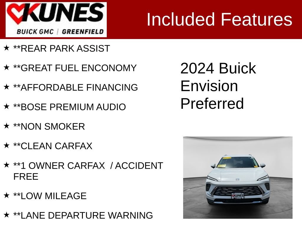 Used 2024 Buick Envision Preferred AWD/4WD image 3