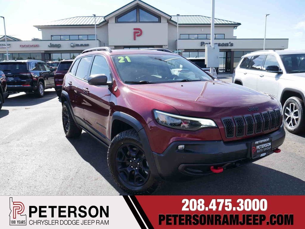Used 2021 Jeep Cherokee Trailhawk w/ Sun, Sound & Nav Group