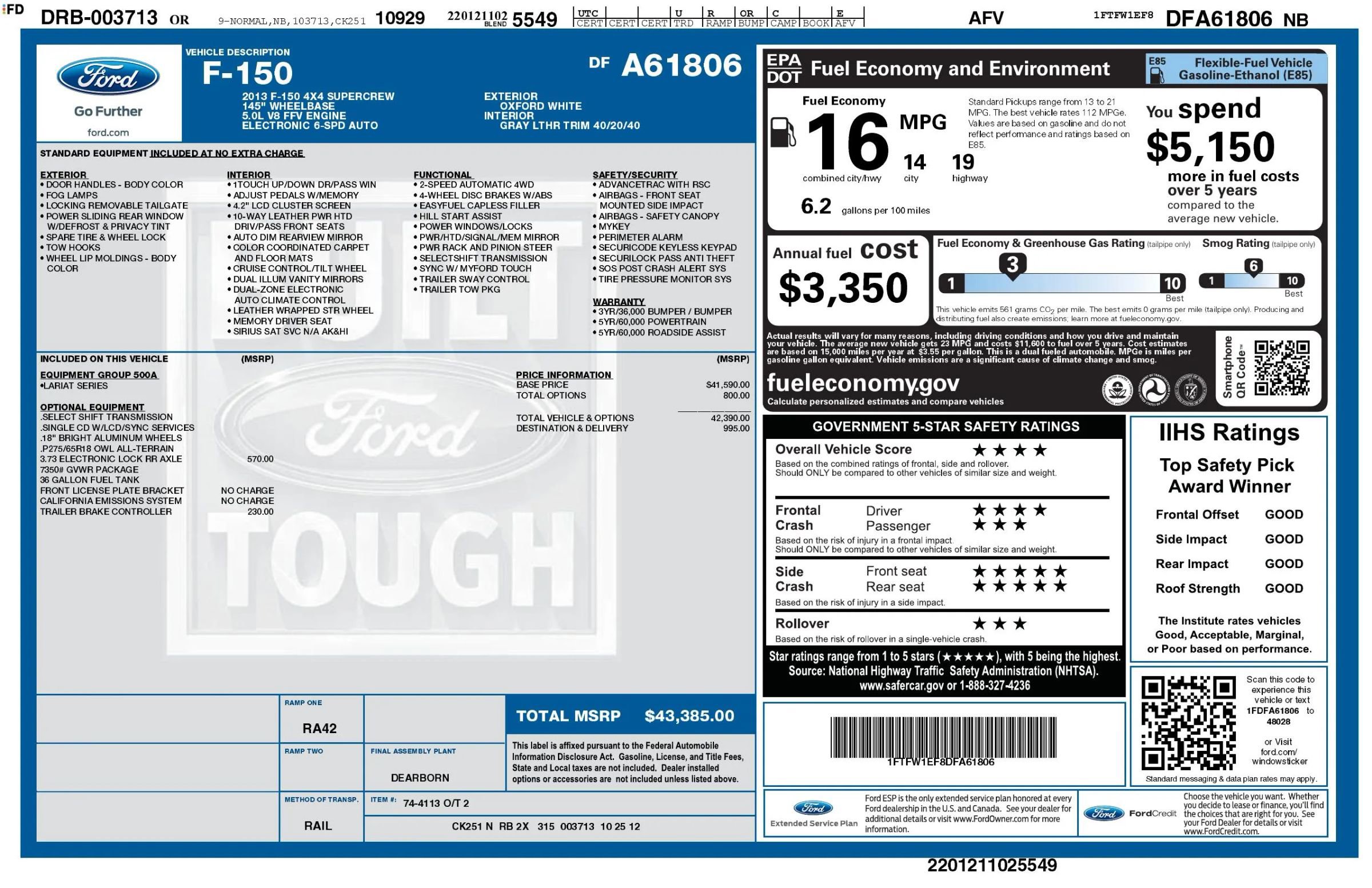 Used 2013 Ford F150 Lariat AWD/4WD image 3