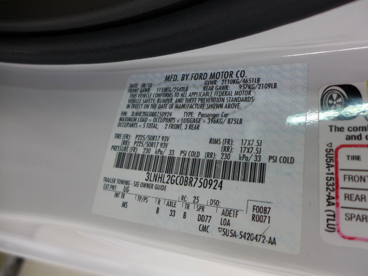 Used 2011 Lincoln MKZ FWD image 79