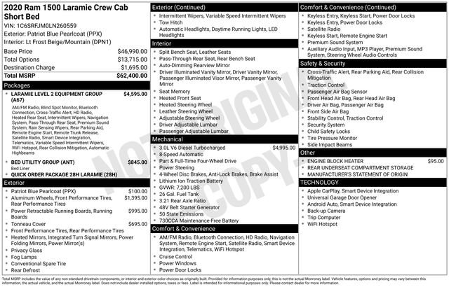 Used 2020 RAM 1500 Laramie image 2
