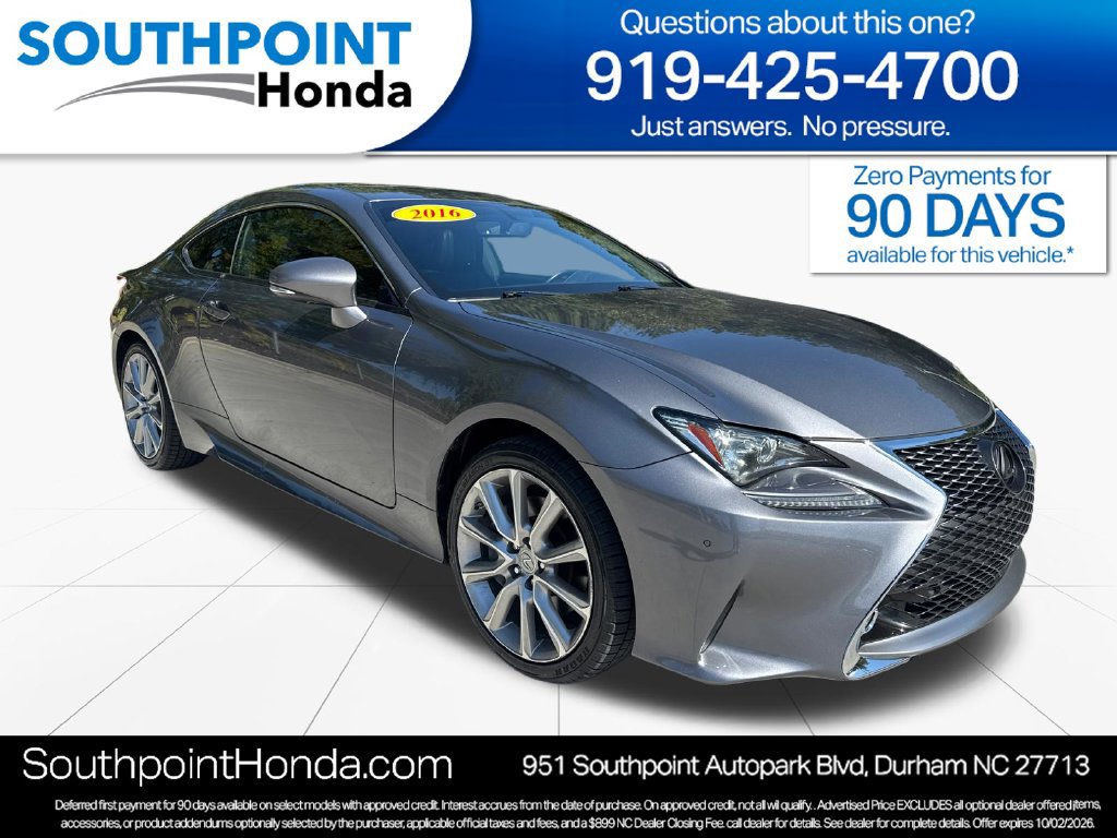 Used 2016 Lexus RC 300 AWD w/ Navigation System Package