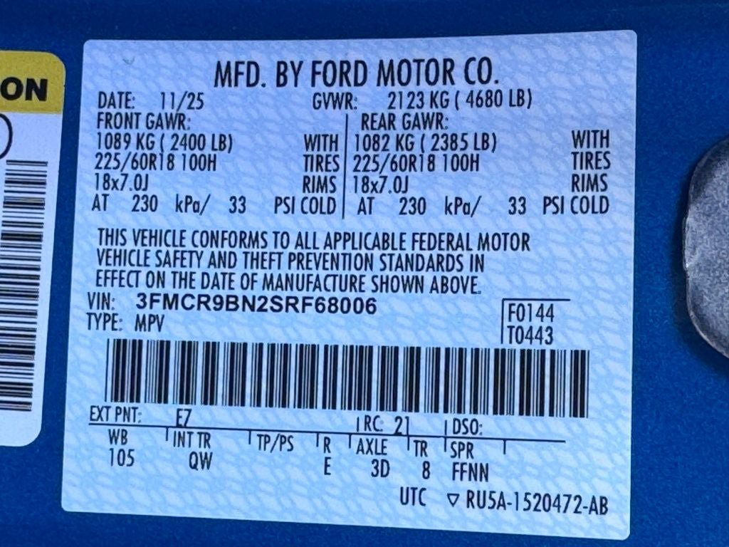 New 2025 Ford Bronco Sport Big Bend w/ Convenience Package AWD/4WD image 41