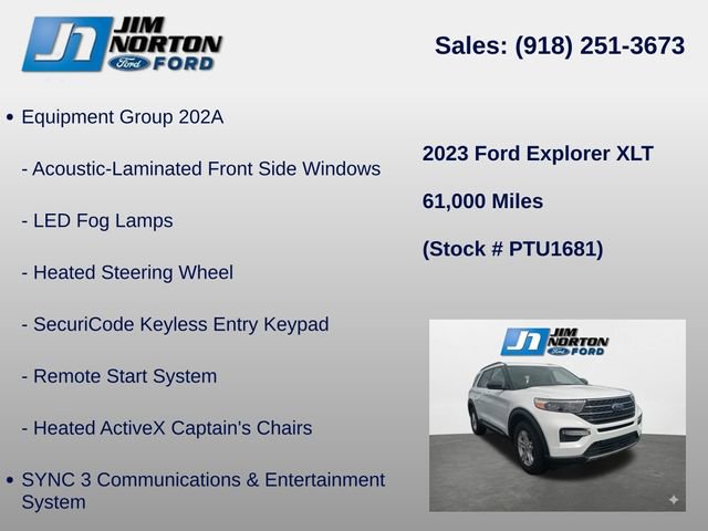 Used 2023 Ford Explorer XLT w/ Equipment Group 202A AWD/4WD image 8
