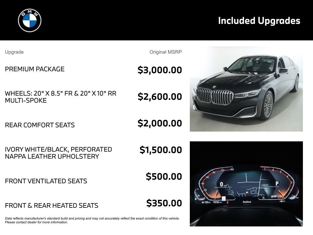 Used 2022 BMW 740i xDrive w/ Premium Package AWD/4WD image 4