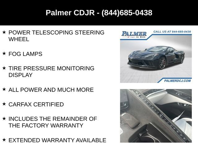 Used 2023 Chevrolet Corvette Stingray Premium Conv w/ Z51 Performance Package RWD image 24
