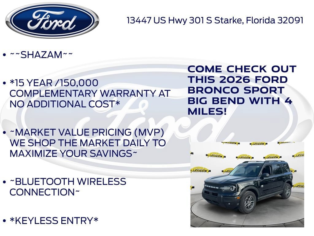 New 2026 Ford Bronco Sport Big Bend w/ Convenience Package AWD/4WD image 5