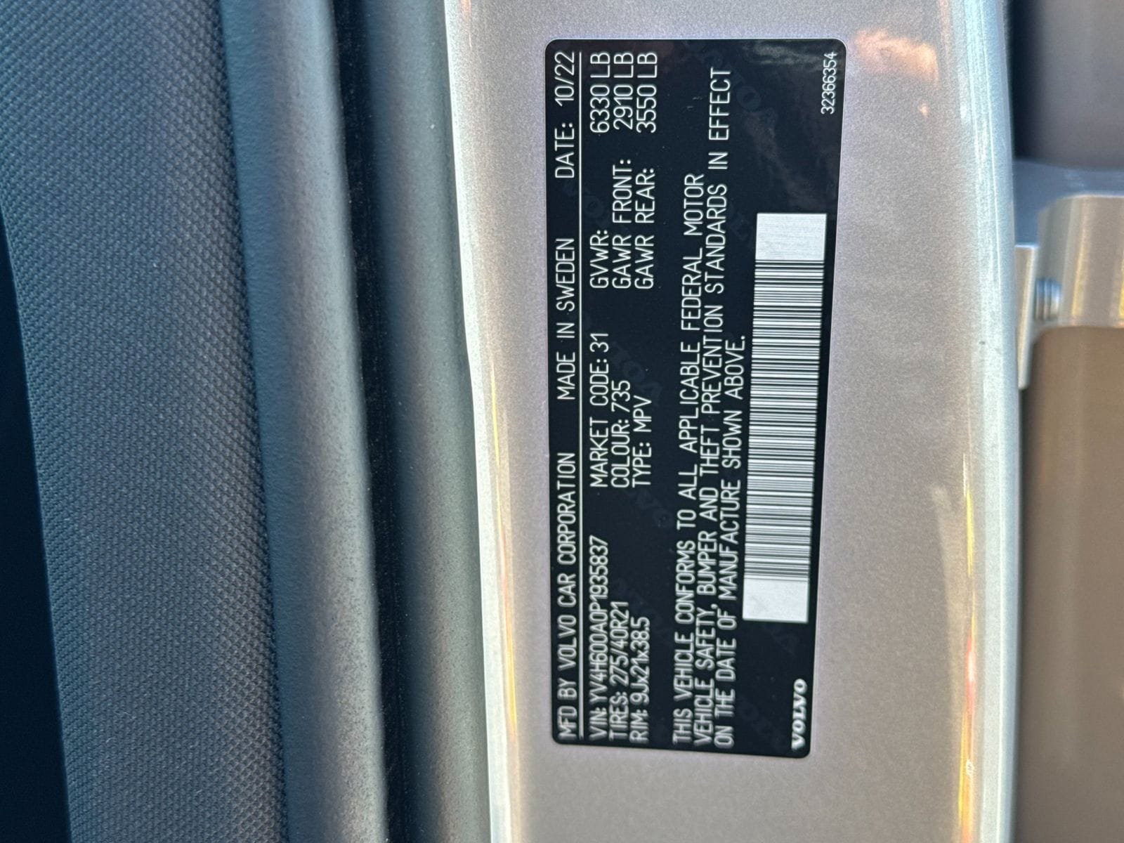 Certified 2023 Volvo XC90 T8 Ultimate AWD/4WD image 34