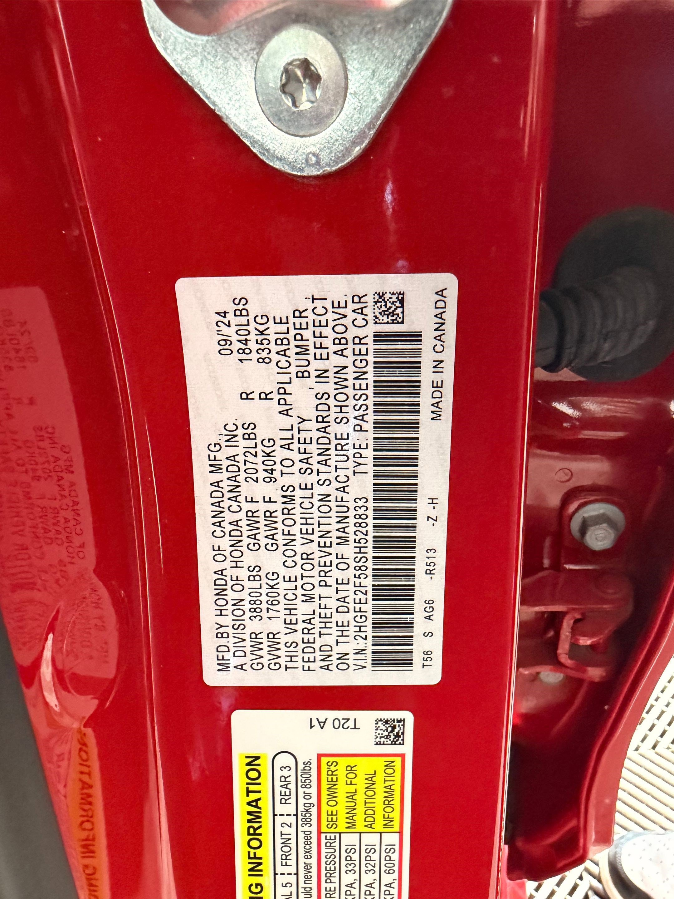 Certified 2025 Honda Civic Sport image 21