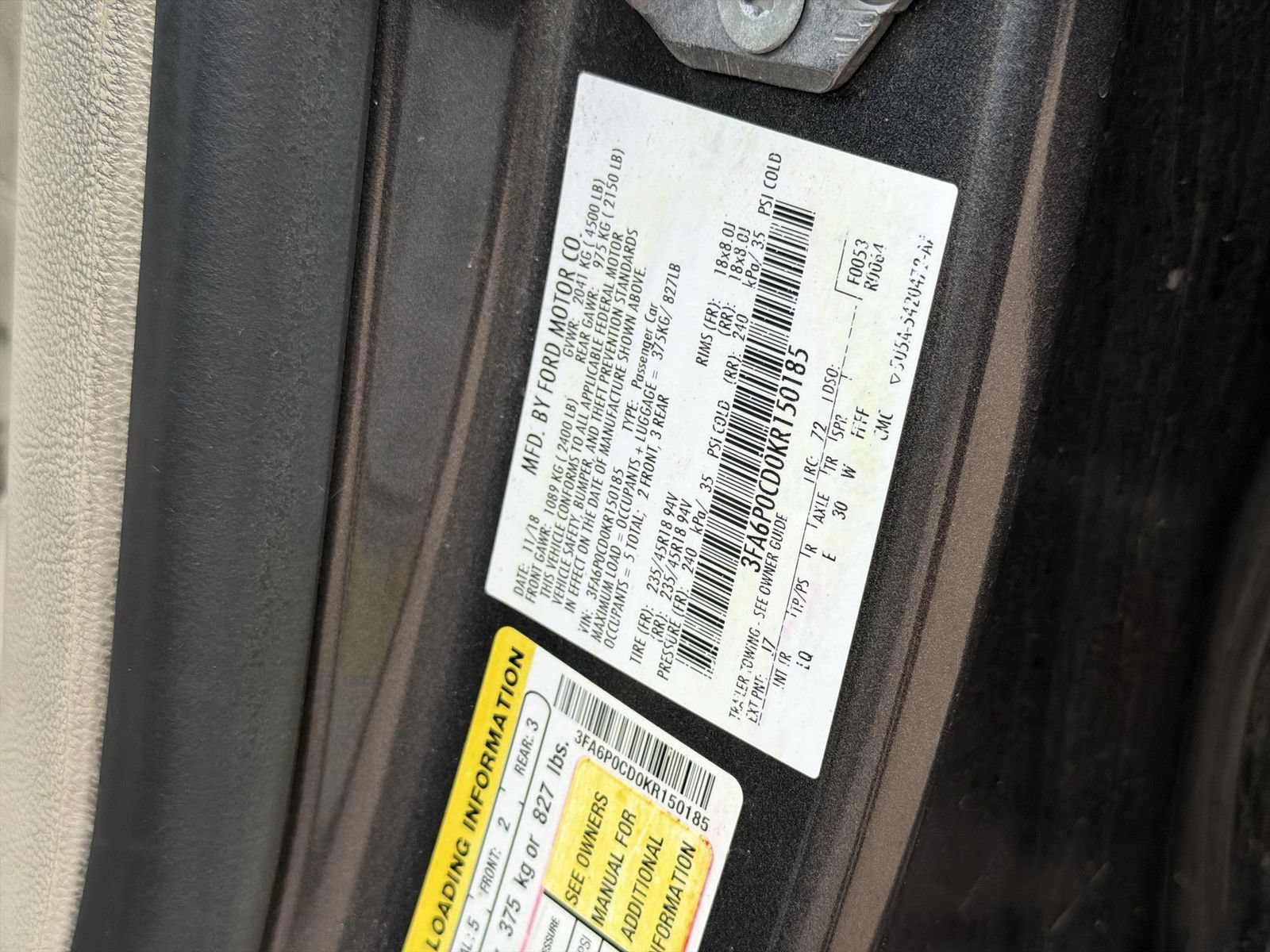 Used 2019 Ford Fusion SEL FWD image 37