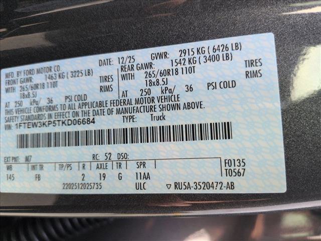 New 2026 Ford F150 XLT w/ Equipment Group 302A MID image 17