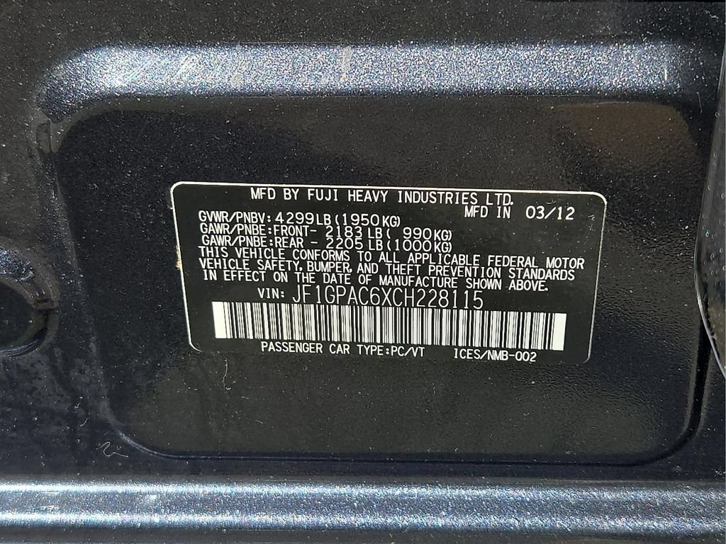 Used 2012 Subaru Impreza 2.0i Premium w/ All-Weather Pkg AWD/4WD image 19