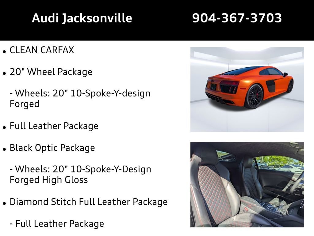Used 2018 Audi R8 V10 AWD/4WD image 9