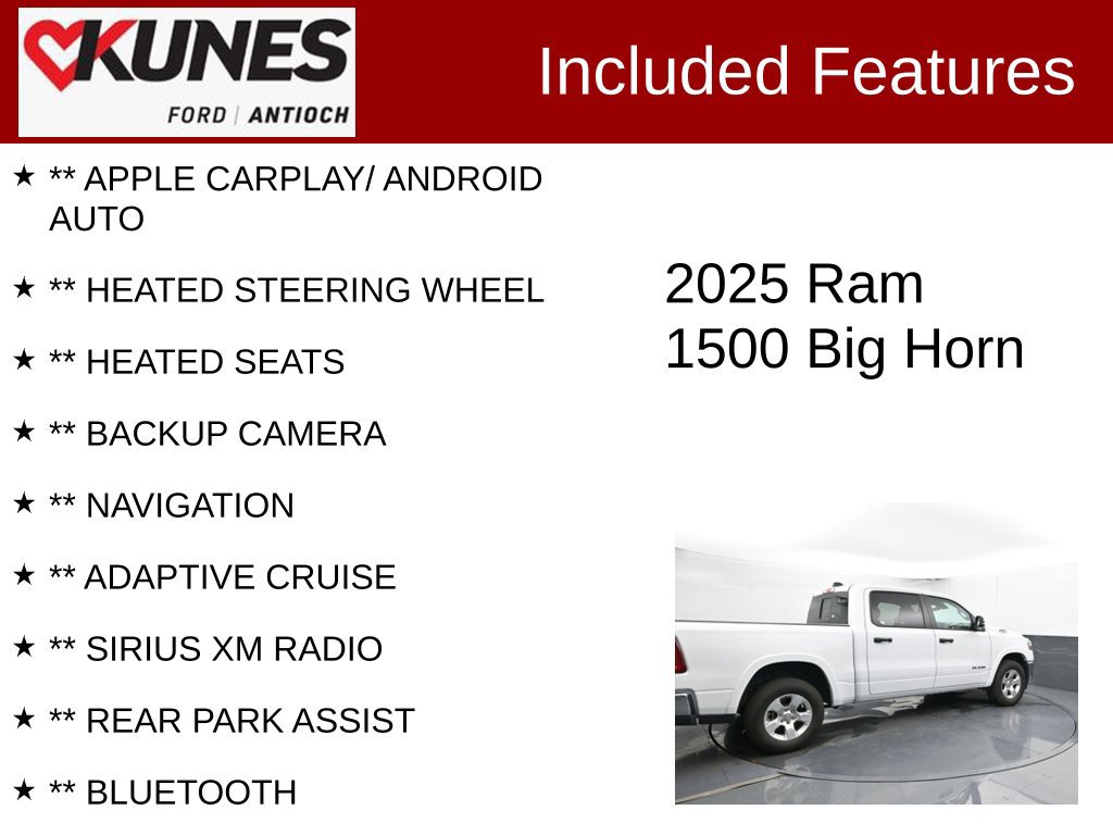Used 2025 RAM 1500 Big Horn AWD/4WD image 3