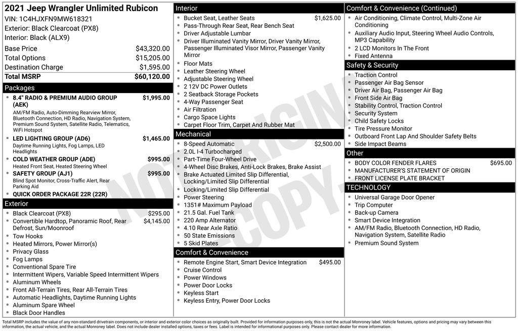 Used 2021 Jeep Wrangler Unlimited Rubicon image 26