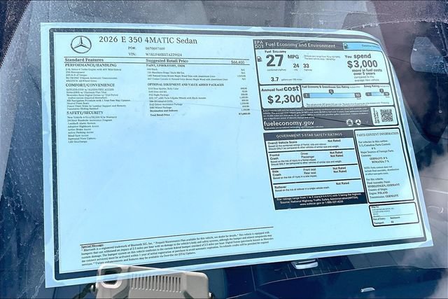 New 2026 Mercedes-Benz E 350 4MATIC Sedan image 14