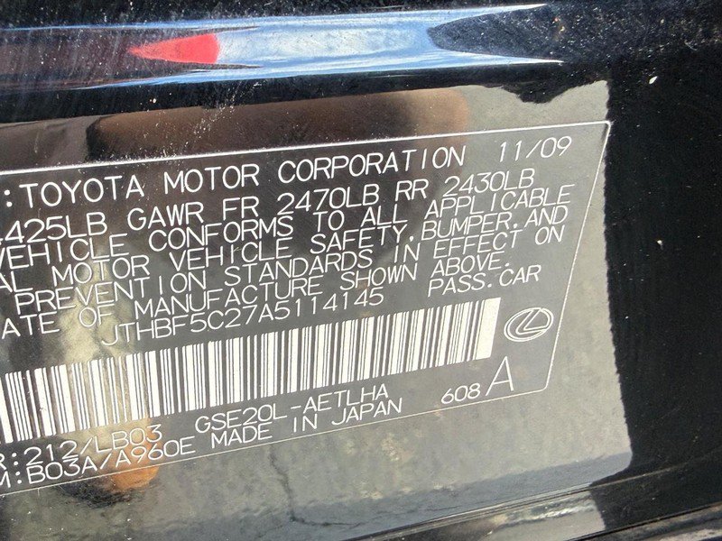 Used 2010 Lexus IS 250 w/ Preferred Accessory Package RWD image 24