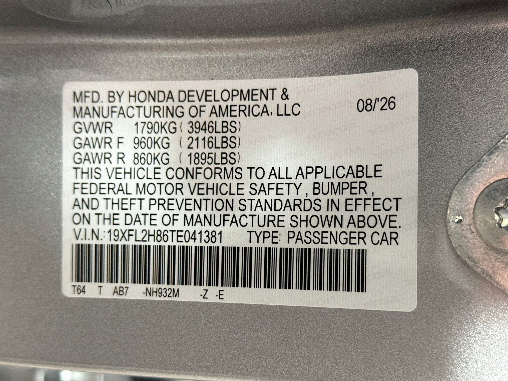 New 2026 Honda Civic Sport image 29