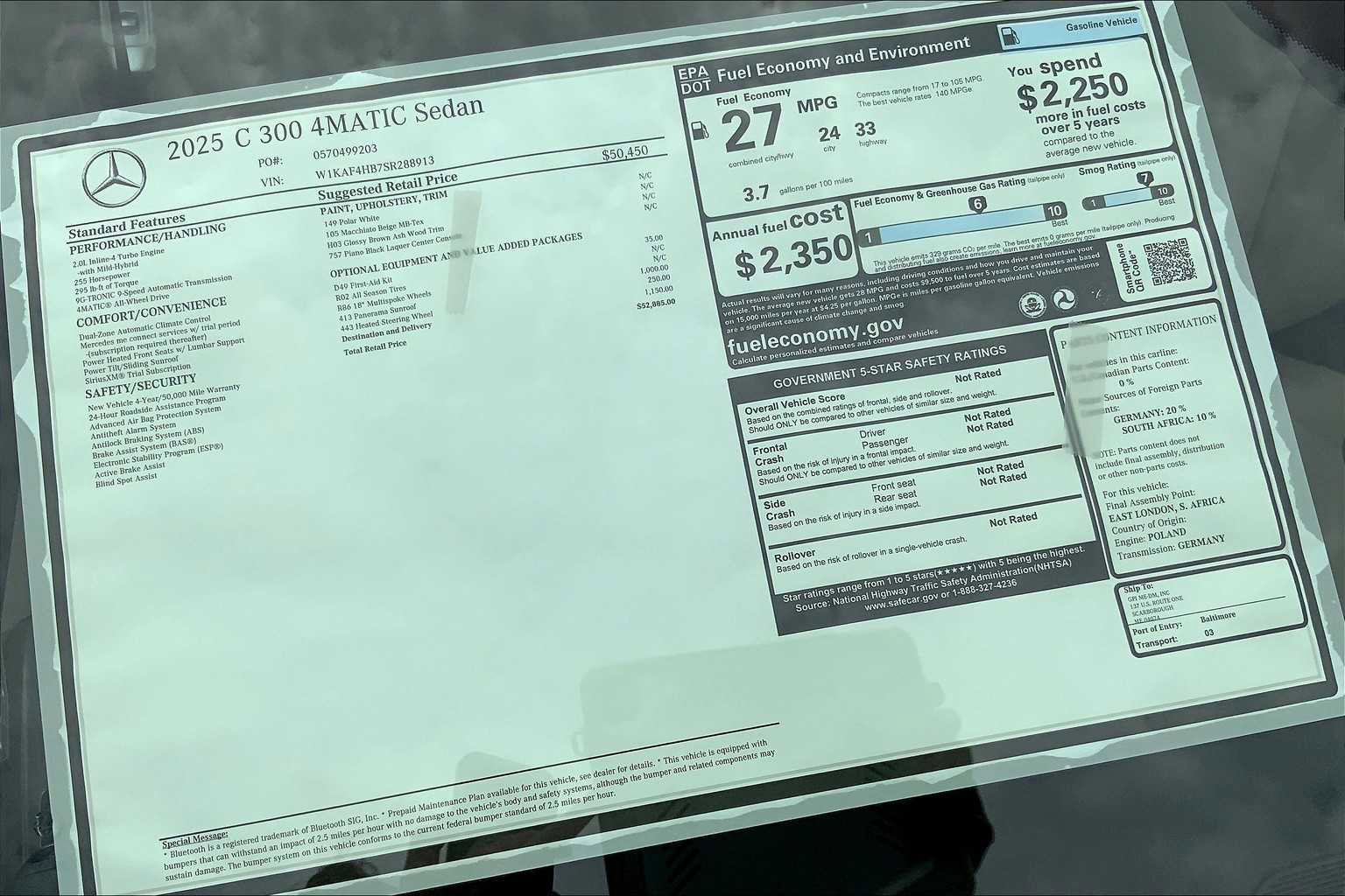 Certified 2025 Mercedes-Benz C 300 4MATIC Sedan image 26